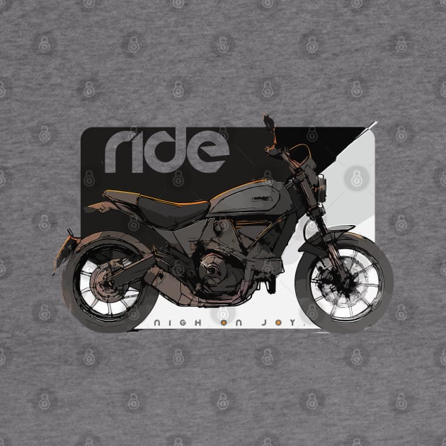 Ride Scrambler Icon dark cyber by NighOnJoy